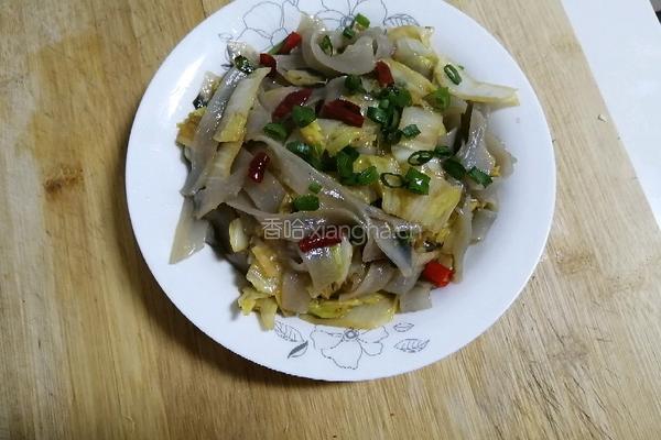 酸辣白菜炒宽粉