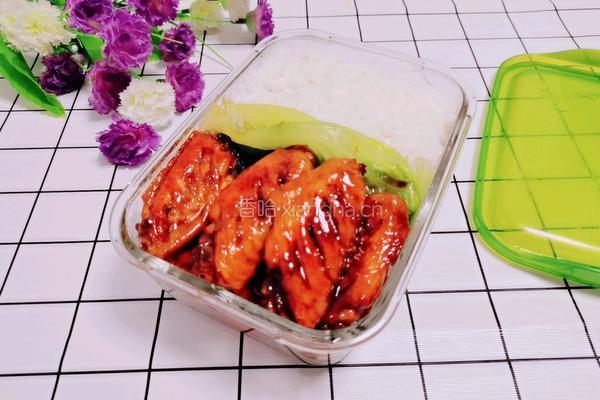 蜜汁鸡翅便当的做法图解12