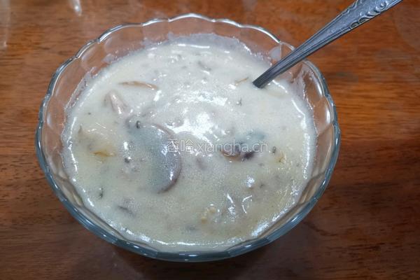 鸡茸蘑菇汤的做法图解10