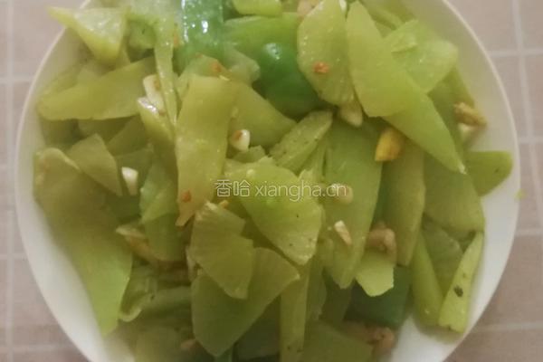 莴苣青椒炒肉丝