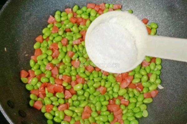 毛豆火腿便当的做法图解9