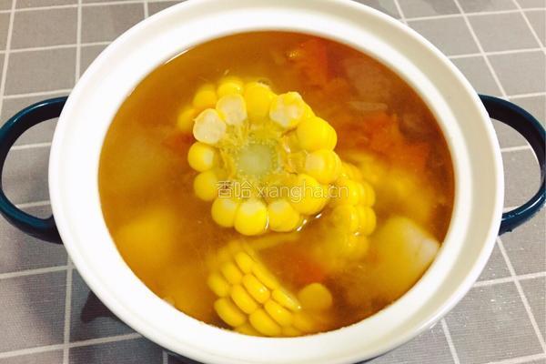玉米山药汤的做法图解7