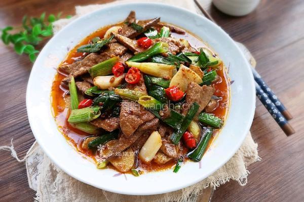 蒜苗炒猪肝的做法图解16