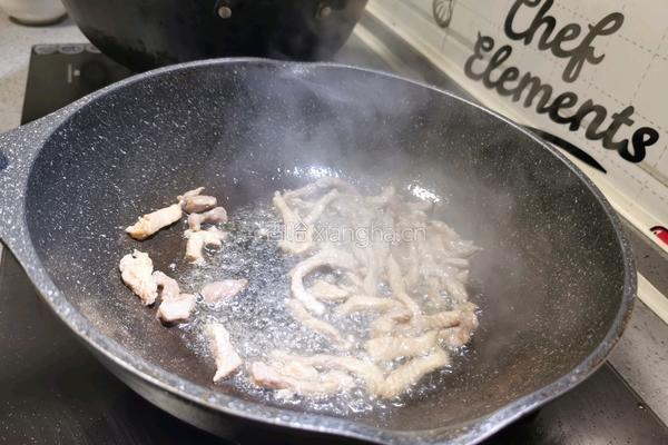 莲菜炒肉丝双色米便当的做法图解4