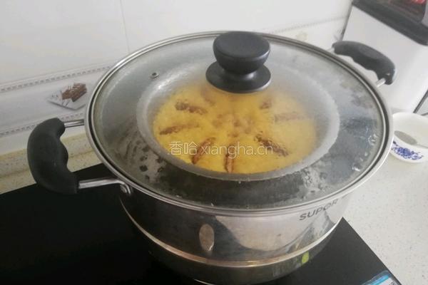 玉米面发糕的做法图解4