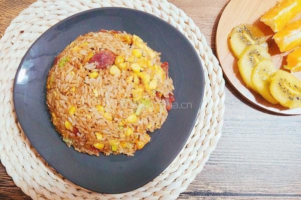 广味香肠蛋炒饭