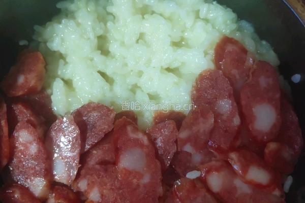 腊肠煲仔饭的做法图解8