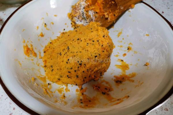 红薯芝麻饼的做法图解5