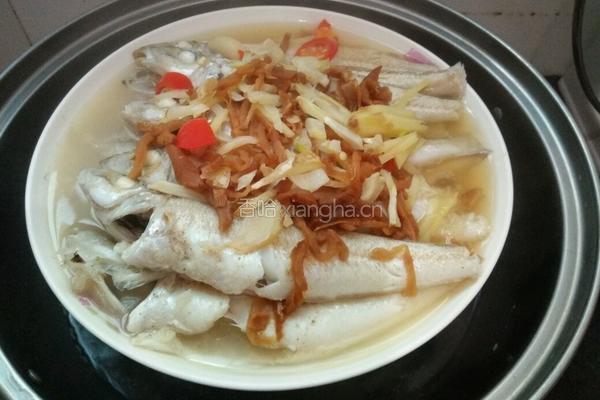 萝卜干蒸沙尖鱼的做法图解10