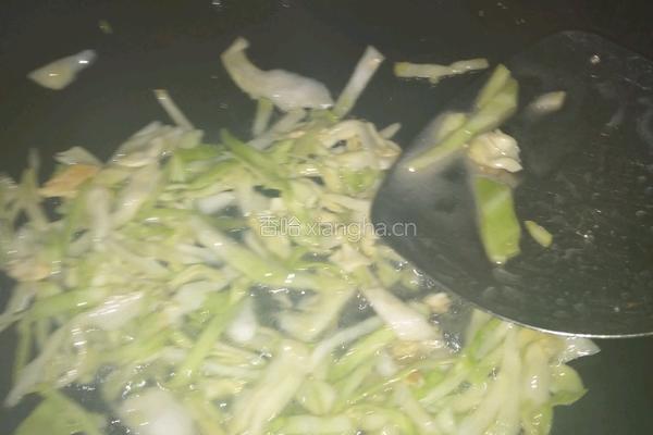 甘蓝蛋炒饭的做法图解4