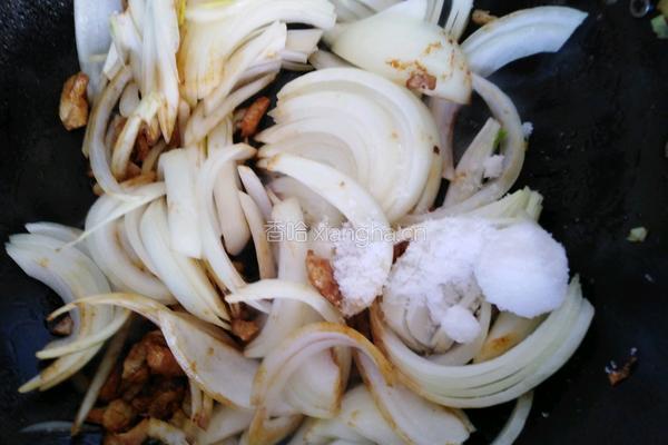 葱头炒肉的做法图解4