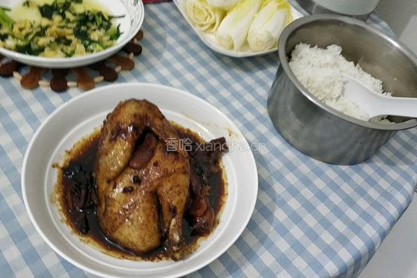 电饭锅焖鸡的做法图解3