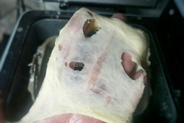 面包机版云石豆沙吐司的做法图解3