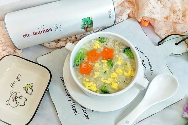 宝宝辅食藜麦蛋黄粥的做法图解9