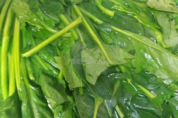比店里都好吃的经典快手菜老醋花生菠菜的做法图解4