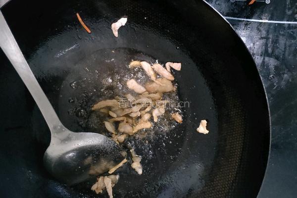 芹菜炒肉丝的做法图解7