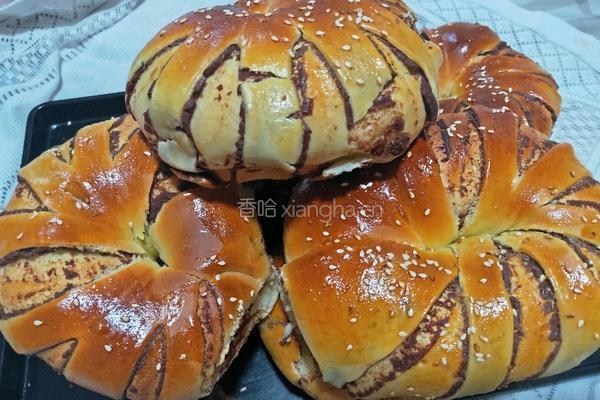豆沙面包卷的做法图解9