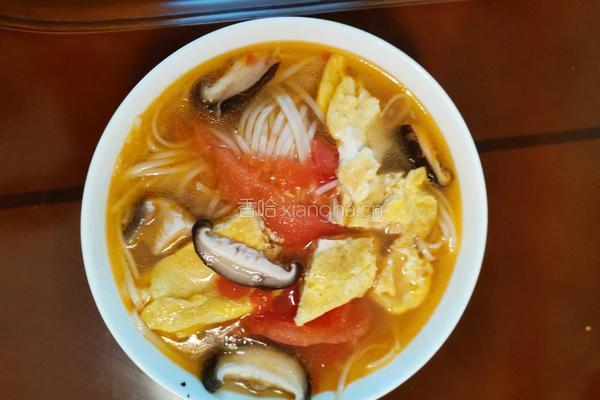 番茄香菇面的做法图解6