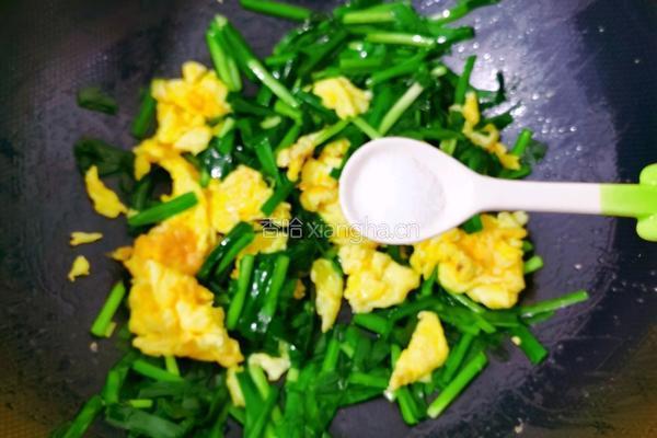韭菜炒鸡蛋的做法图解11