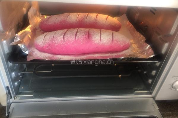 火龙果麻薯软欧包的做法图解14