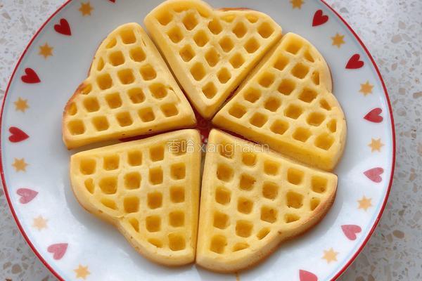 黄桃草莓华夫饼的做法图解8