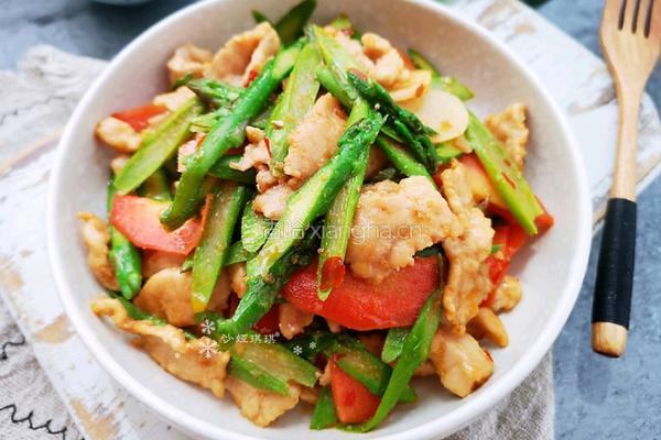 芦笋炒肉片的做法图解13
