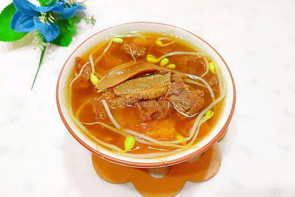 大脚菌豆芽牛腱汤的做法图解18