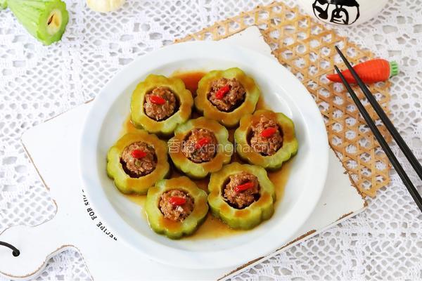 苦瓜酿肉的做法图解14