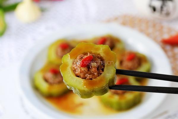 苦瓜酿肉的做法图解15
