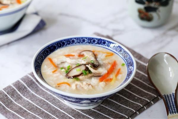 香菇鸡丝粥的做法图解13