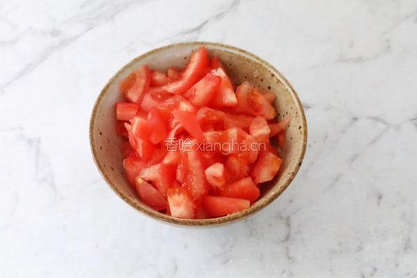 番茄金针菇烩饭的做法图解2