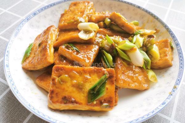 葱爆豆腐的做法图解7