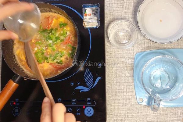 番茄蛋汤的做法图解5