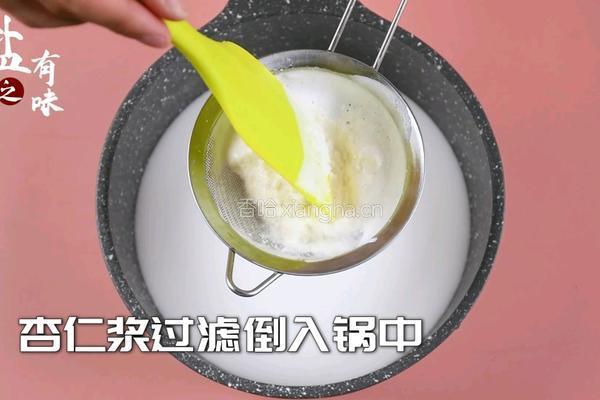 养生甜品3分钟学会杏仁豆腐好吃又健康的做法图解3