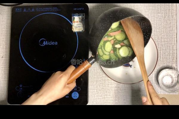 七叶食记 / 黄瓜炒火腿的做法图解5