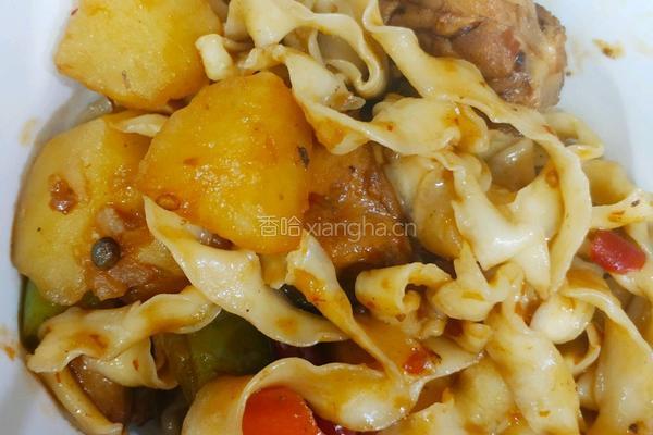 大盘鸡拌面(毛豆)的做法图解5