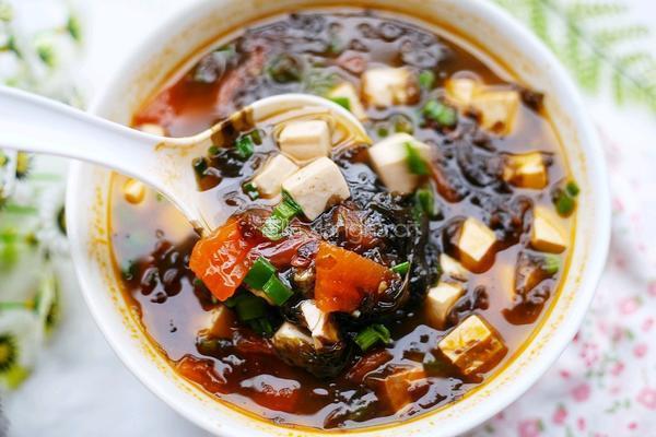 紫菜番茄豆腐汤的做法图解9