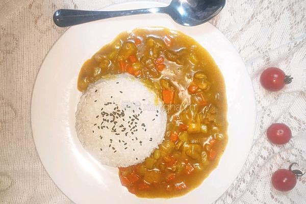 鸡肉咖喱饭的做法图解7