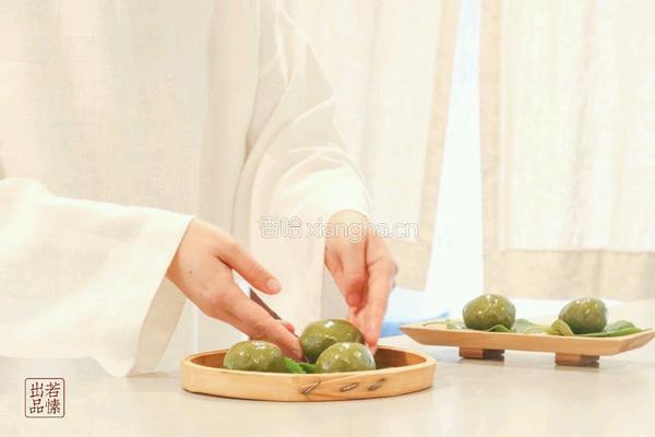 艾草芊芊揉青团|素食的做法图解8