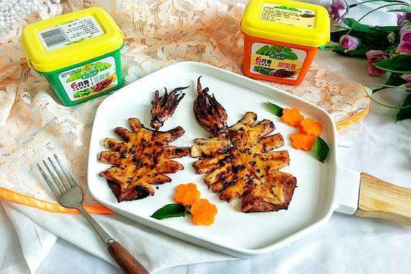酱香烤鱿鱼的做法图解9