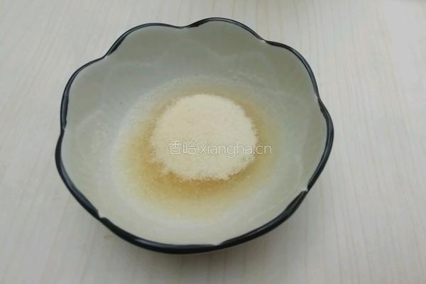 黄桃果冻布丁的做法图解4