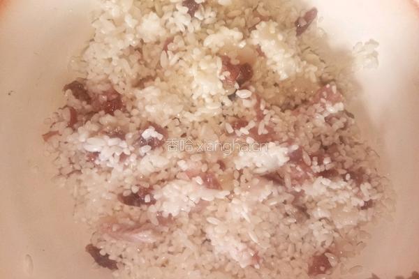 腊肉糯米藕的做法图解5