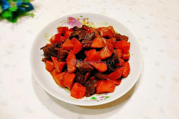 胡萝卜烧牛腩的做法图解15
