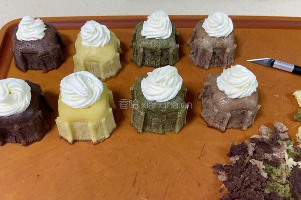 彩色复古杯子奶油蛋糕的做法图解22