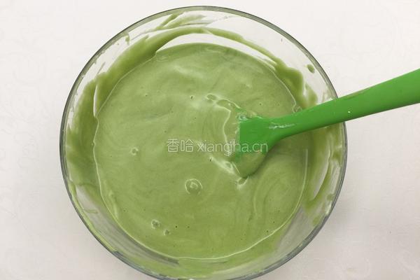 抹茶戚风蛋糕（六寸）的做法图解12