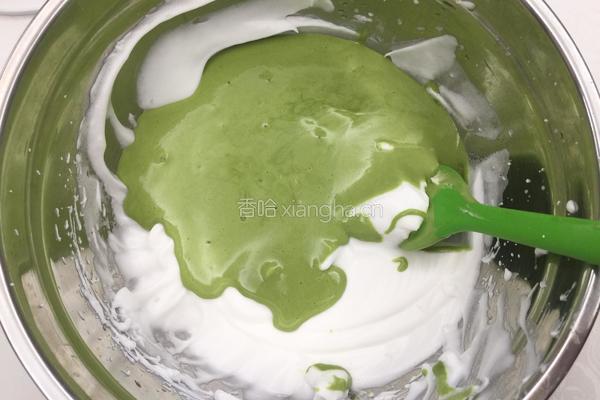 抹茶戚风蛋糕（六寸）的做法图解13