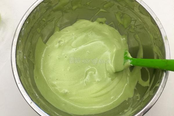 抹茶戚风蛋糕（六寸）的做法图解14
