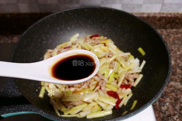 韭黄炒肉丝的做法图解9
