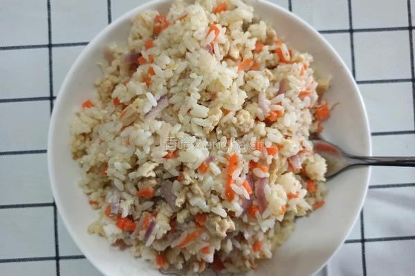 胡萝卜鸡丁炒饭