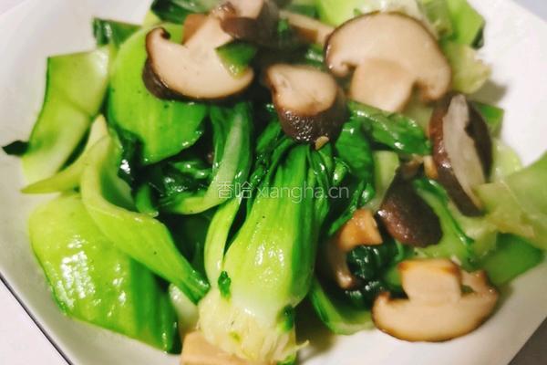 香菇青菜的做法图解5
